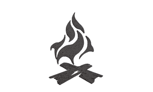 Bonfire Bw: A Strategic Embroidery Design for Small Business Branding