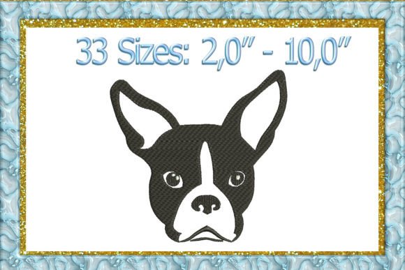 Boston Terrier Head: A Seasonal Embroidery Review