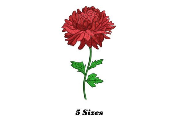 Chrysanthemum Flower Embroidery