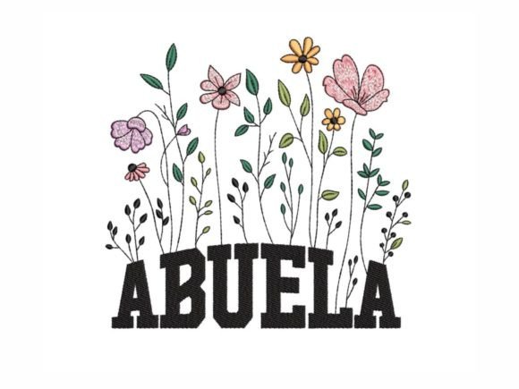 Floral Abuela: A Thoughtful Embroidery Design for Small Business Branding