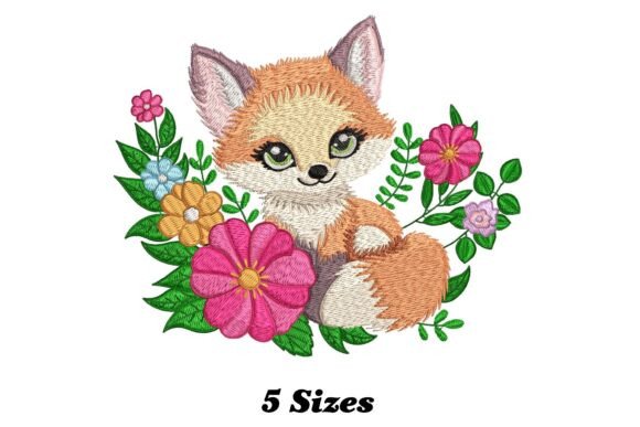 Fox Portrait Embroidery Design