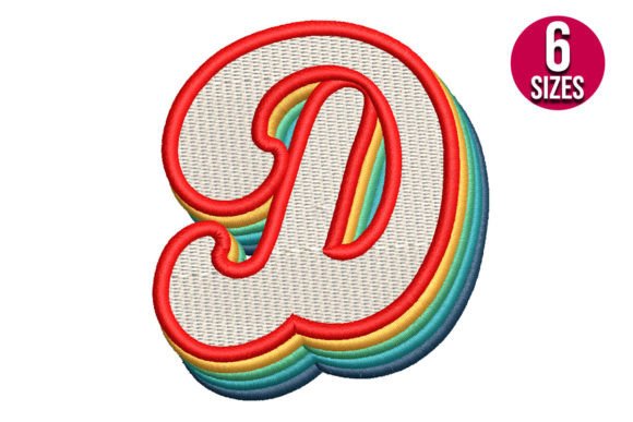 Retro Alphabet Letter D